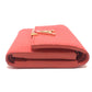 LOUIS VUITTON M69069 Japan-exclusive Portefeuille Capucines XS Compact Tri-fold Wallet in Taurillon Leather, Coral Tahiti Red