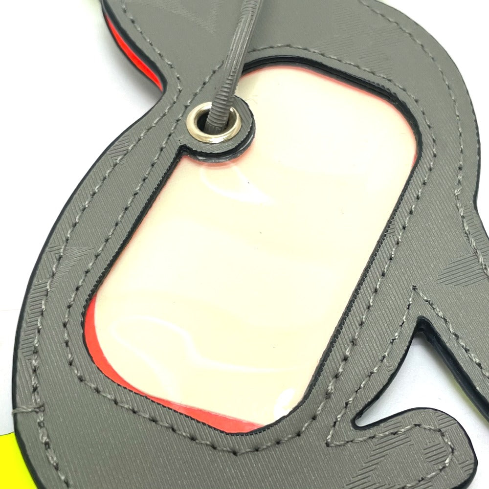 LOUIS VUITTON M63280 Monogram Titanium Porte Address Dog Pop-Up Limited Edition Charm Monogram Canvas Women's Gray