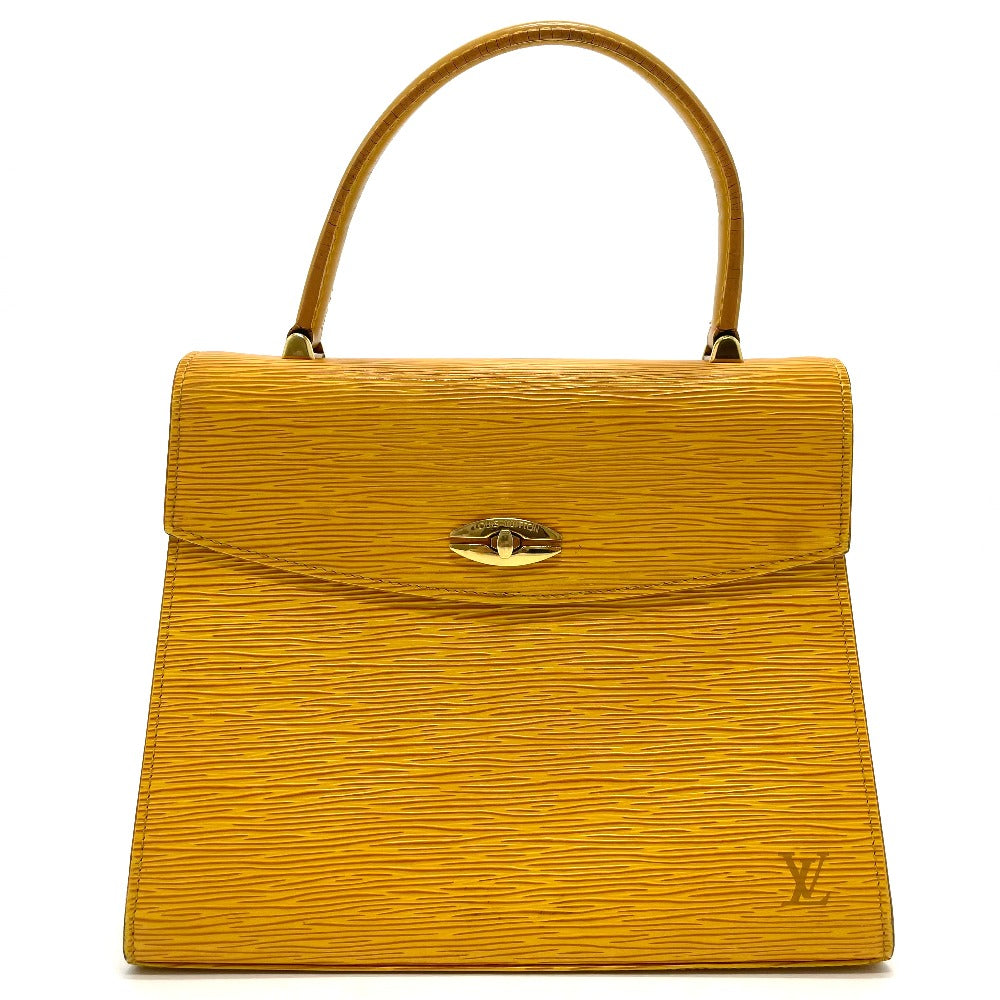 LOUIS VUITTON M52379 Epi Malesherbes Square Handbag in Epi Leather, Tassili Yellow