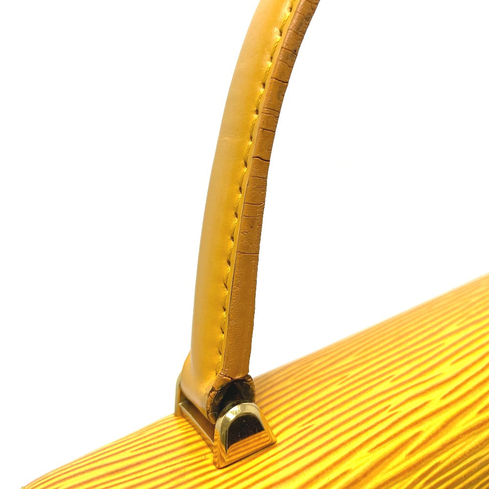 LOUIS VUITTON M52379 Epi Malesherbes Square Handbag in Epi Leather, Tassili Yellow