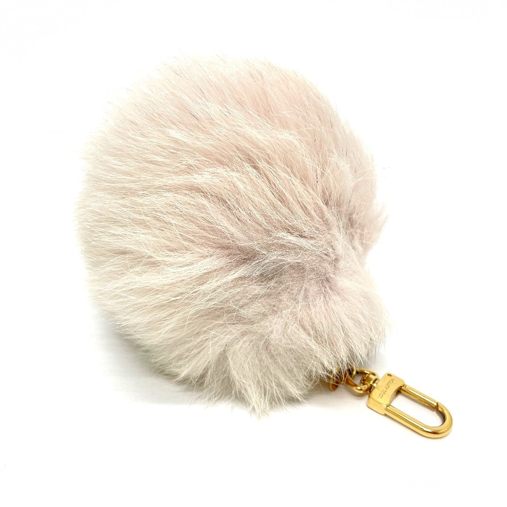 LOUIS VUITTON M67371 Fuzzy Bubble Keychain Bag Charm, Fur, Women's, Rose Claire, Pink