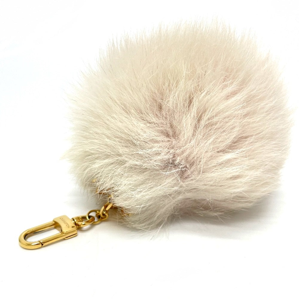LOUIS VUITTON M67371 Fuzzy Bubble Keychain Bag Charm, Fur, Women's, Rose Claire, Pink