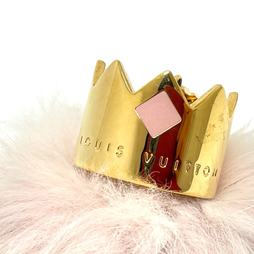 LOUIS VUITTON M67371 Fuzzy Bubble Keychain Bag Charm, Fur, Women's, Rose Claire, Pink
