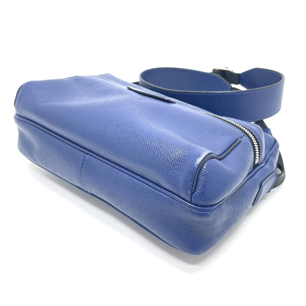 LOUIS VUITTON M33437 Taiga Outdoor Messenger Shoulder Bag in Taiga Leather, Men's, Cobalt Blue