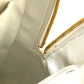 CHANEL CC Coco Mark Matelasse Logo Tote Bag, Cotton Canvas, Women's, Ivory and Black