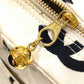 CHANEL CC Coco Mark Matelasse Logo Tote Bag, Cotton Canvas, Women's, Ivory and Black