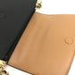 Tory Burch Logo Chain Bag Crossbody Shoulder Bag Leather Women's Black