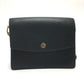 Tory Burch Logo Chain Bag Crossbody Shoulder Bag Leather Women's Black