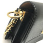 Tory Burch Logo Chain Bag Crossbody Shoulder Bag Leather Women's Black