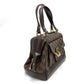 LOUIS VUITTON N51201 Damier Knightsbridge Top Handle Handbag in Damier Canvas and Brown Ebene