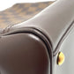LOUIS VUITTON N51201 Damier Knightsbridge Top Handle Handbag in Damier Canvas and Brown Ebene