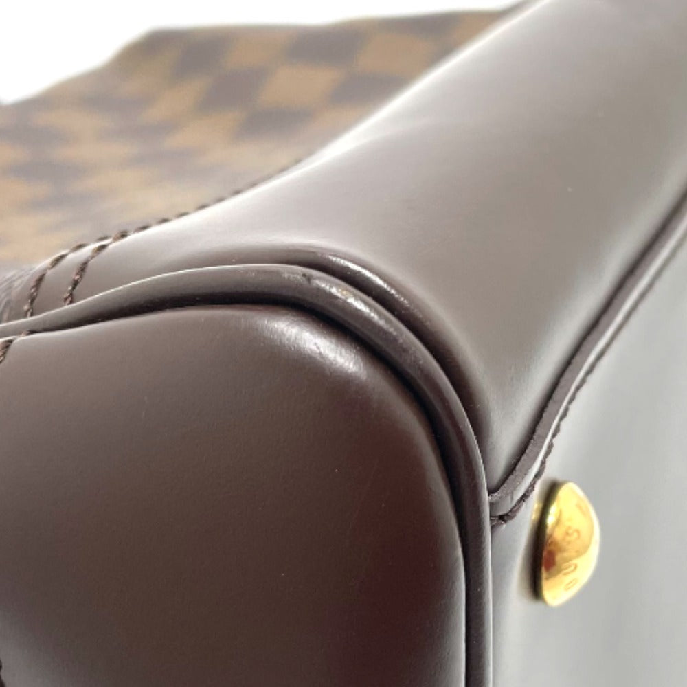 LOUIS VUITTON N51201 Damier Knightsbridge Top Handle Handbag in Damier Canvas and Brown Ebene
