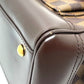 LOUIS VUITTON N51201 Damier Knightsbridge Top Handle Handbag in Damier Canvas and Brown Ebene