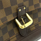 LOUIS VUITTON N51201 Damier Knightsbridge Top Handle Handbag in Damier Canvas and Brown Ebene
