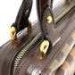 LOUIS VUITTON N51201 Damier Knightsbridge Top Handle Handbag in Damier Canvas and Brown Ebene