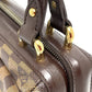 LOUIS VUITTON N51201 Damier Knightsbridge Top Handle Handbag in Damier Canvas and Brown Ebene