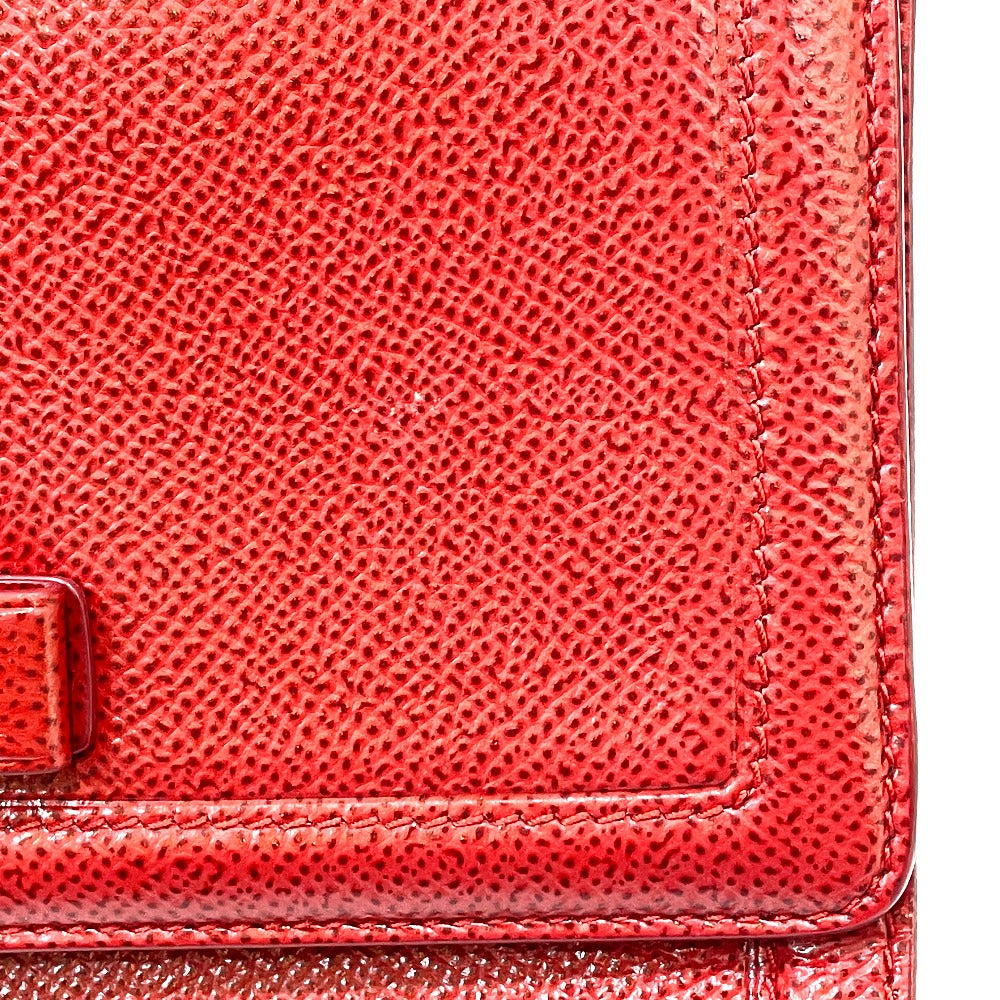Salvatore Ferragamo Vara Ribbon Clutch Bag, 2-Way Pochette Shoulder Bag, Leather, Women's, Red