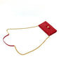 Salvatore Ferragamo Vara Ribbon Clutch Bag, 2-Way Pochette Shoulder Bag, Leather, Women's, Red