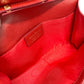 Salvatore Ferragamo Vara Ribbon Clutch Bag, 2-Way Pochette Shoulder Bag, Leather, Women's, Red