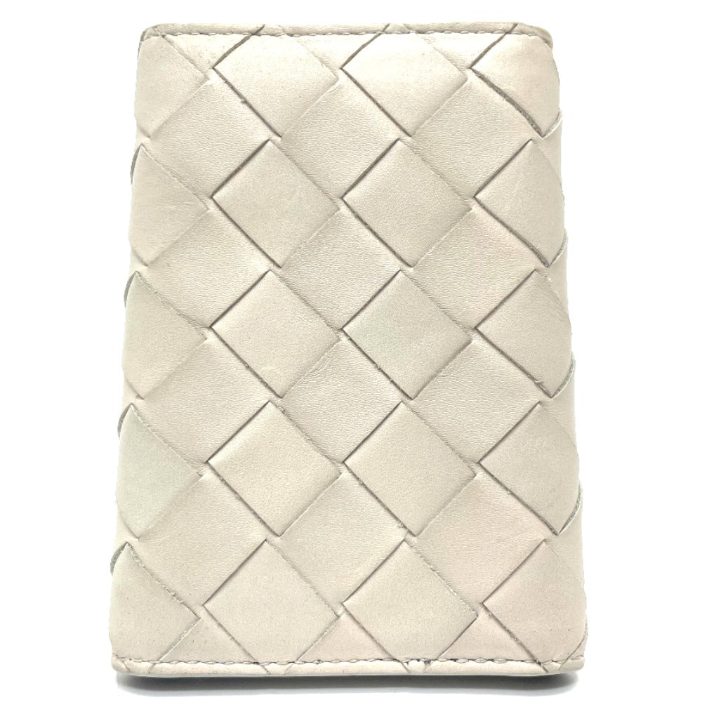 BOTTEGA VENETA 630336 イントレチャート キーリング 6連 キーケース キーケース レザー ユニセックス オフホワイト