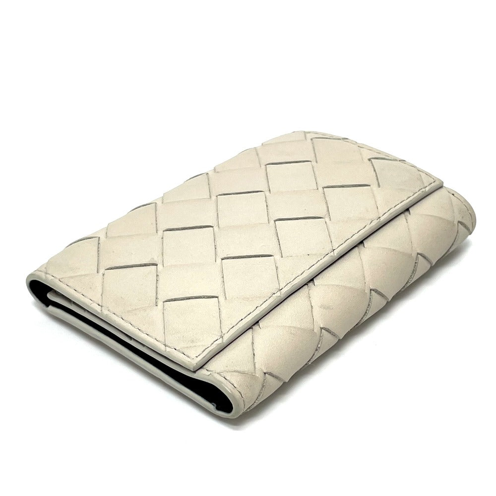 BOTTEGA VENETA 630336 イントレチャート キーリング 6連 キーケース キーケース レザー ユニセックス オフホワイト