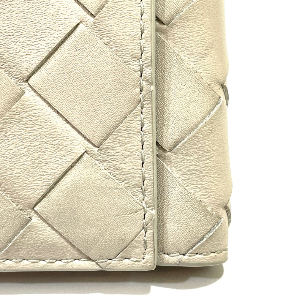BOTTEGA VENETA 630336 イントレチャート キーリング 6連 キーケース キーケース レザー ユニセックス オフホワイト