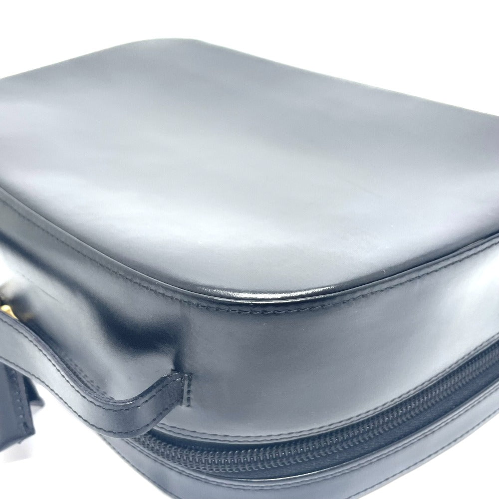 VERSACE メデューサ ロゴ  カバン バニティバッグ ハンドバッグ レザー ユニセックス ブラック×ゴールド金具 - brandshop-reference