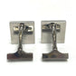 LOUIS VUITTON M61035 Damier Button de Manchette Cufflinks, Business Item, Damier Canvas, Men's, Silver