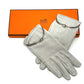 HERMES Jumbo Hook Motif Women's Gloves, Fashion Accessories, Leather Goods, Cold Weather Gear, Women's Leather Gloves, Gray