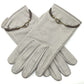 HERMES Jumbo Hook Motif Women's Gloves, Fashion Accessories, Leather Goods, Cold Weather Gear, Women's Leather Gloves, Gray