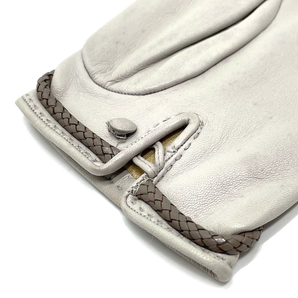 HERMES Jumbo Hook Motif Women's Gloves, Fashion Accessories, Leather Goods, Cold Weather Gear, Women's Leather Gloves, Gray
