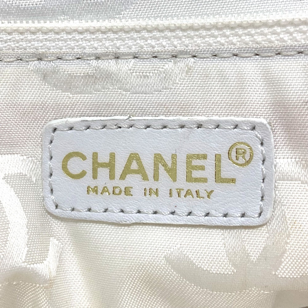 CHANEL CC Coco Mark Handbag/Tote/Shoulder Bag in Caviar Leather, White