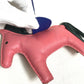 HERMES Horse Rodeo MM Bag Strap Charm by Anjo Milo Women's Rose Azalee x Electric Blue x Vert Chypre Pink x Blue x Gray