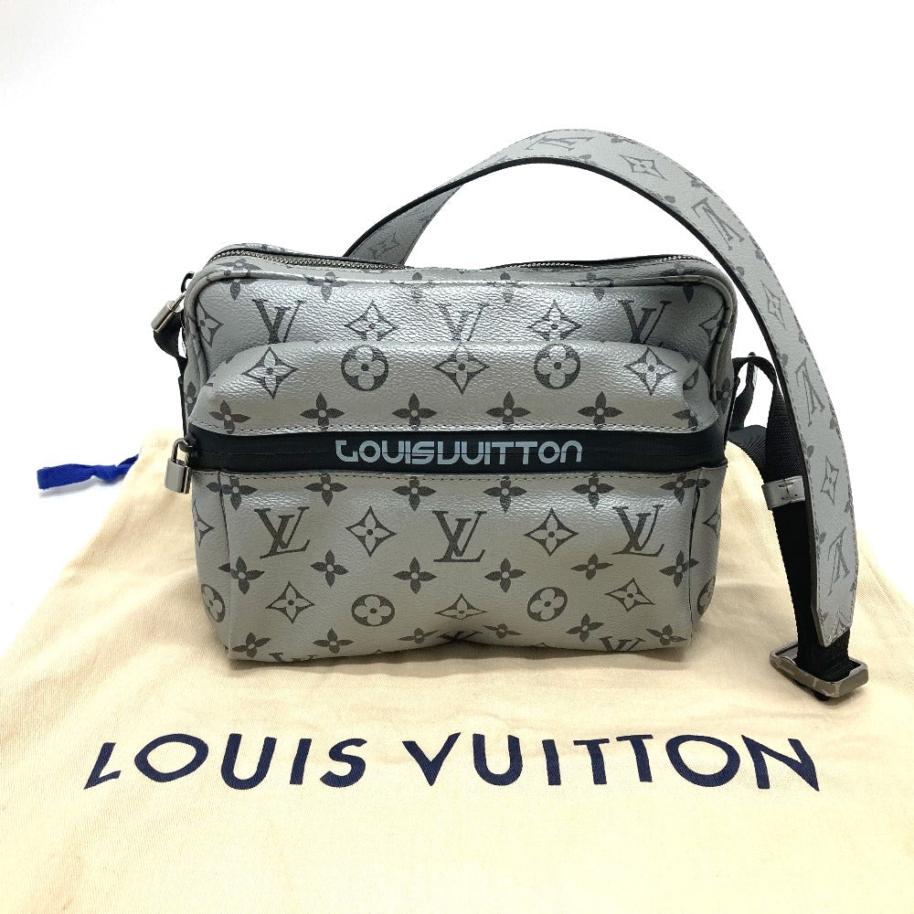 LOUIS VUITTON M43859 モノグラムリフレクト メッセンジャーPM カバン ショルダーバッグ モノグラムキャンバス メンズ シルバー