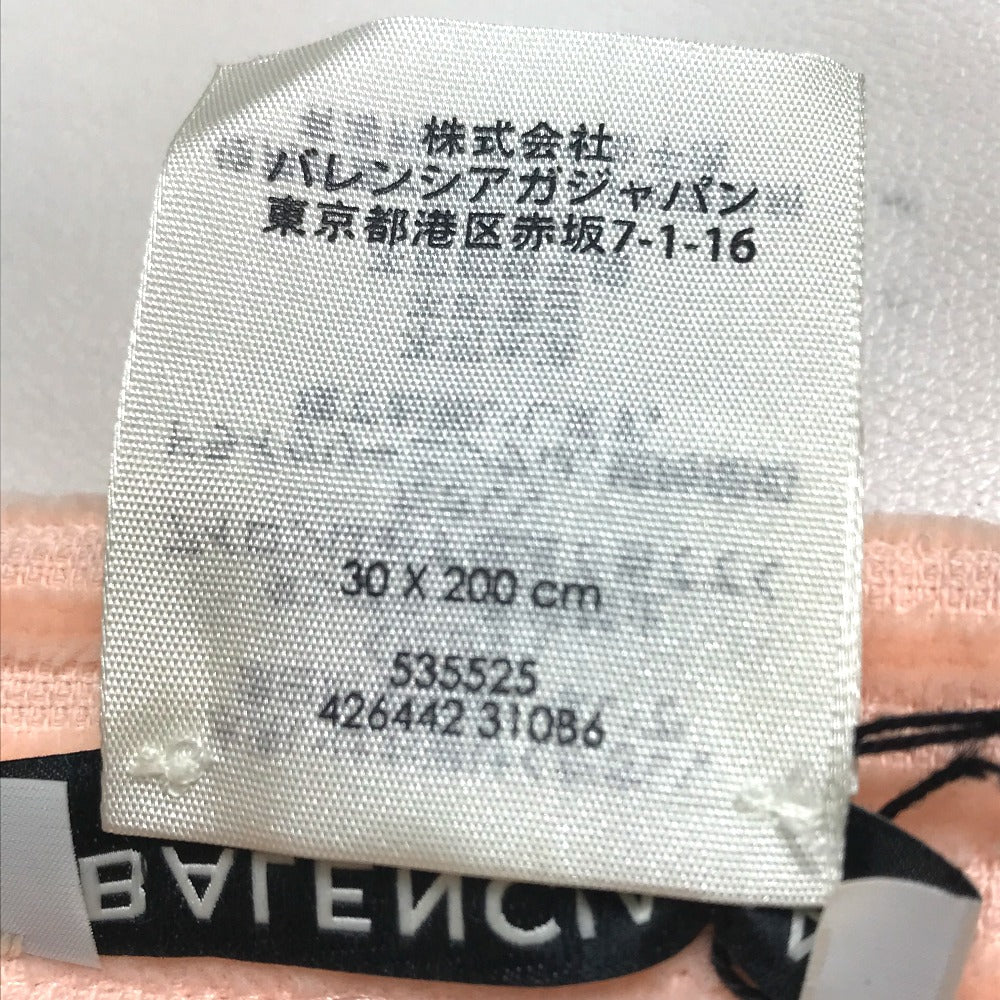BALENCIAGA 535525 Big Logo Single Towel, Cotton, Unisex, Orange-Pink