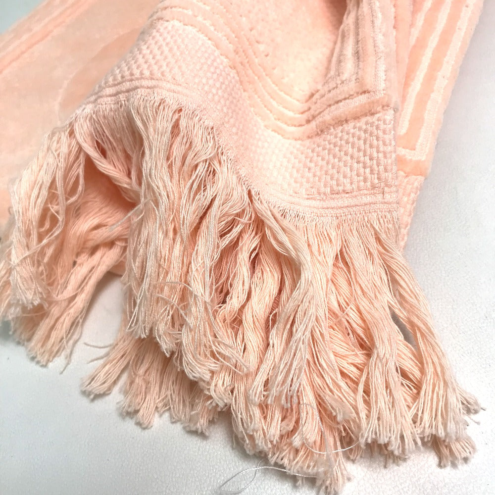 BALENCIAGA 535525 Big Logo Single Towel, Cotton, Unisex, Orange-Pink