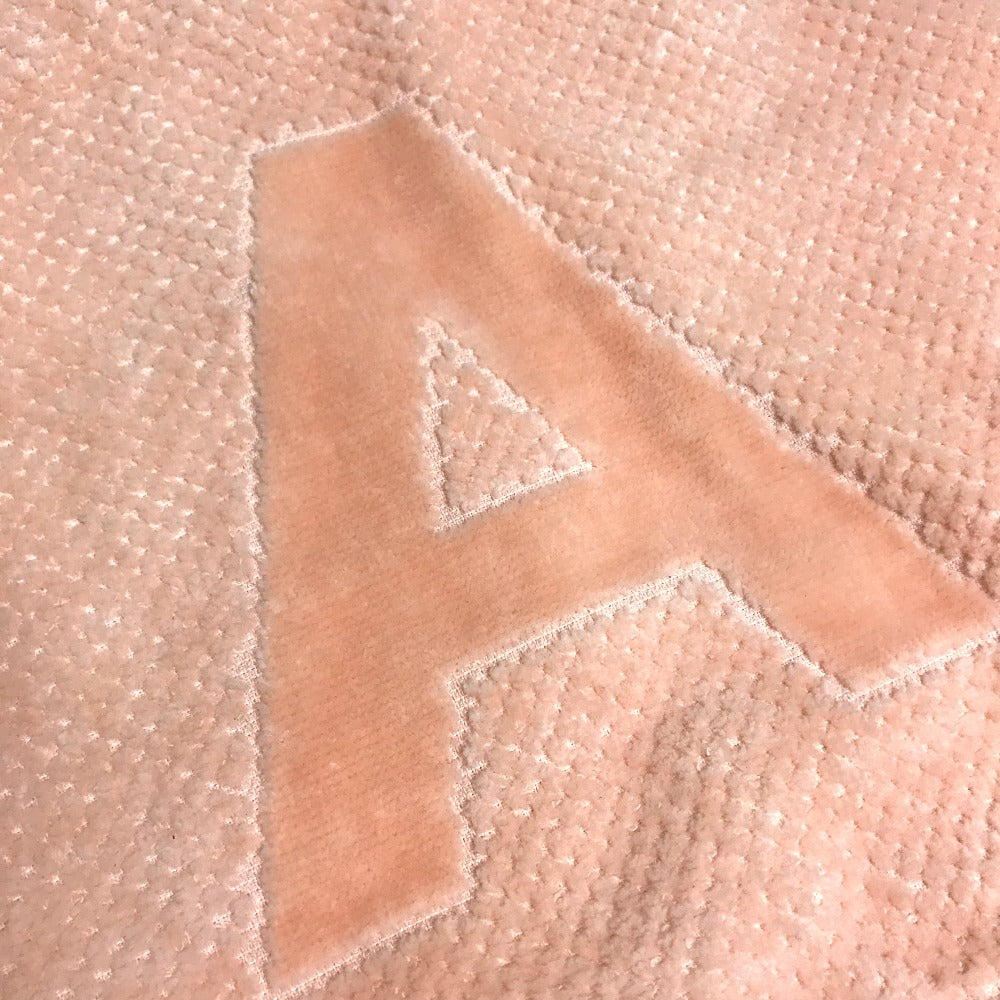 BALENCIAGA 535525 Big Logo Single Towel, Cotton, Unisex, Orange-Pink