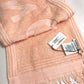BALENCIAGA 535525 Big Logo Single Towel, Cotton, Unisex, Orange-Pink