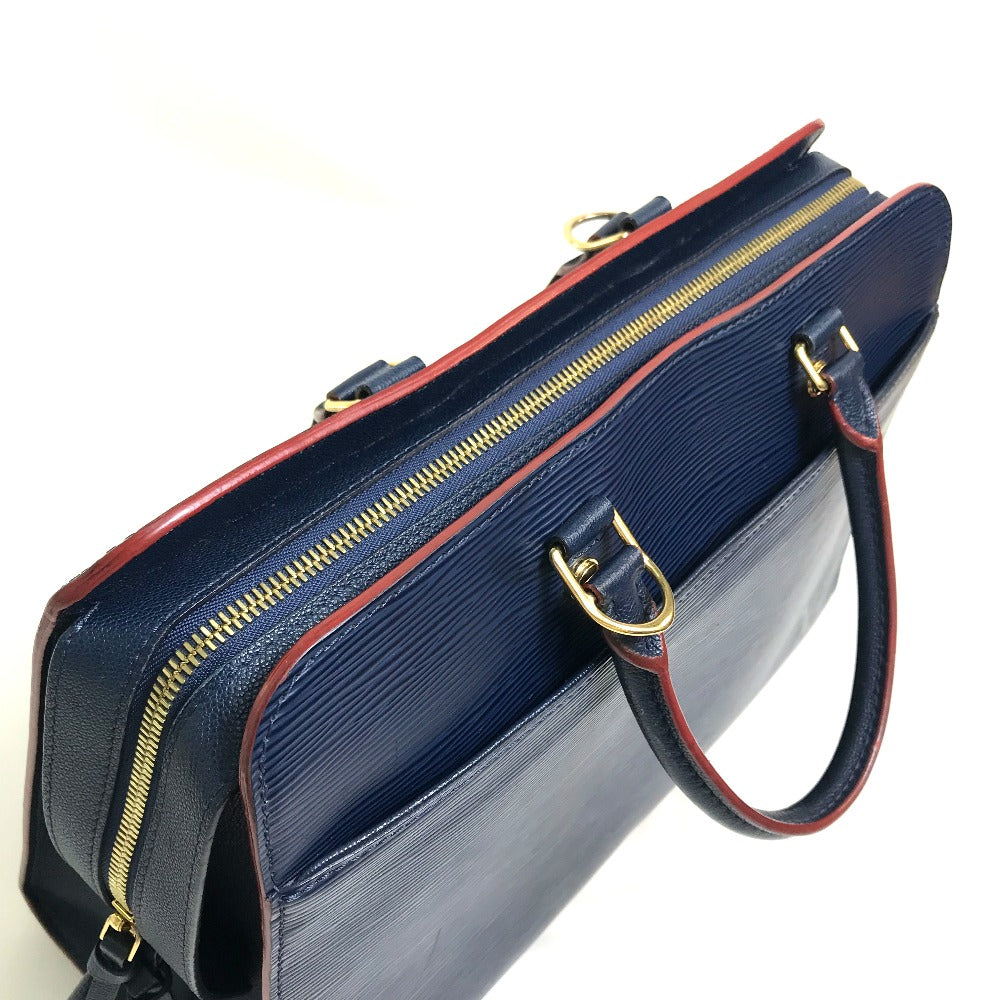 LOUIS VUITTON M54150 Epi Vaneau GM 2-Way Handbag in Epi Leather, Women's, Indigo, Navy, and Red