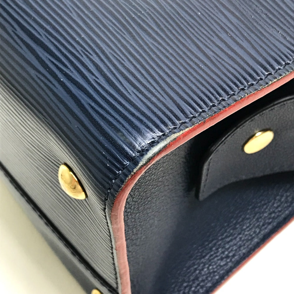 LOUIS VUITTON M54150 Epi Vaneau GM 2-Way Handbag in Epi Leather, Women's, Indigo, Navy, and Red