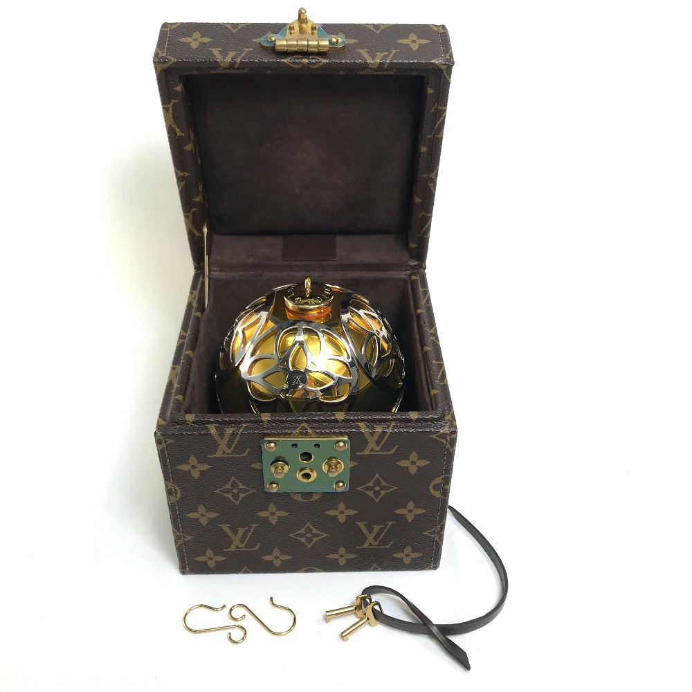 LOUIS VUITTON M47005 Monogram Ornament Ball Object Metal Unisex Gold and Silver