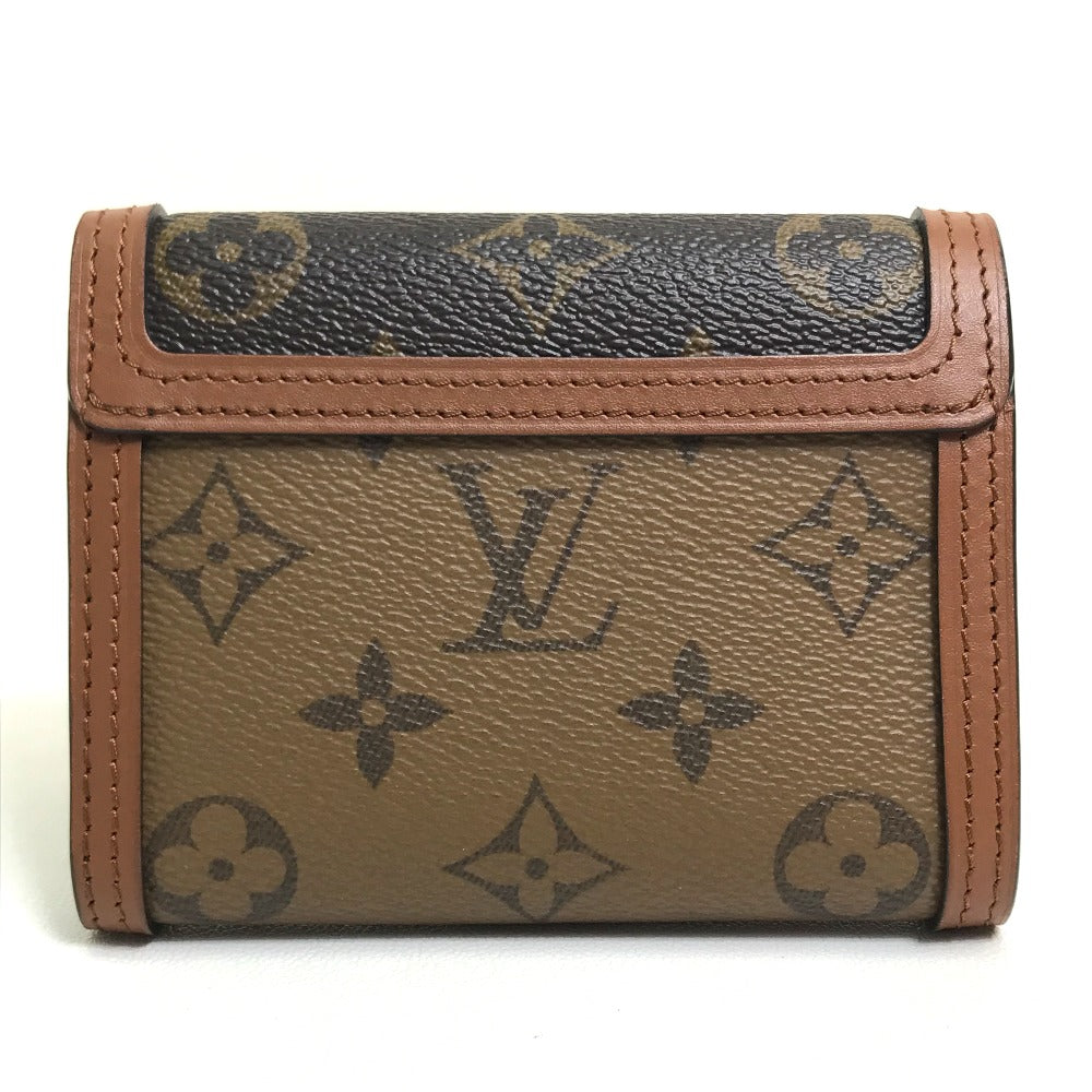 LOUIS VUITTON M68725 モノグラム リバース ポルトフォイユ ドーフィーヌ コンパクト ウォレット 3つ折り財布 モノグラムリバースキャンバス  レディース | brandshop-reference