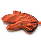 HERMES Zebra/Savannah Strap Bag Charm, Lambskin, Carnelian/Poppy/Serie Orange