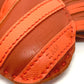 HERMES Zebra/Savannah Strap Bag Charm, Lambskin, Carnelian/Poppy/Serie Orange