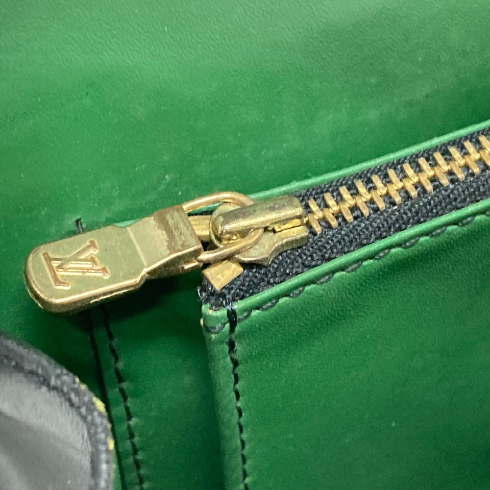 LOUIS VUITTON M52414 Epi Free Run Shoulder Bag, Epi Leather, Women's, Noir, Black x Green