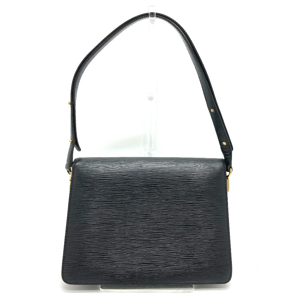LOUIS VUITTON M52414 Epi Free Run Shoulder Bag, Epi Leather, Women's, Noir, Black x Green