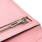 HERMES H hardware, Bearn soufflet, gusseted, bi-fold long wallet, long wallet with silver hardware, Chevre Mysore, women's, rose cherry blossom, pink