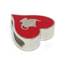 HERMES Heart Motif Tea Time Twilly Ring, Fashion Accessory, 2021AW Scarf Ring, Women's, Red