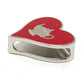 HERMES Heart Motif Tea Time Twilly Ring, Fashion Accessory, 2021AW Scarf Ring, Women's, Red