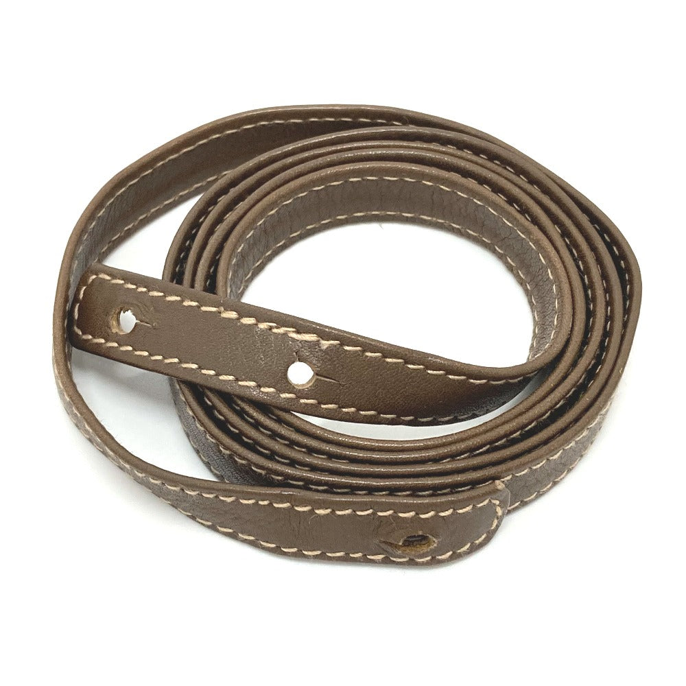 CELINE Vintage Chain Clutch Shoulder Bag with Logo Hardware, Brown Leather, for Women